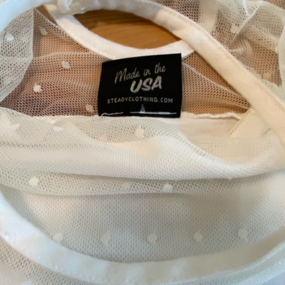 Miss Fancy Rockabilly Top in Ivory - Picture 6 of 8